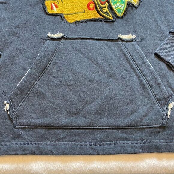 CCM Chicago Black Hawks Hooded Sweatshirt Size Small - Picture 6 of 12